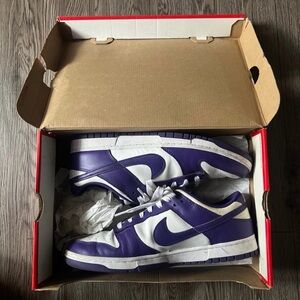 Nike Men's Sneakers in Purple and White (Championship Court Purple)